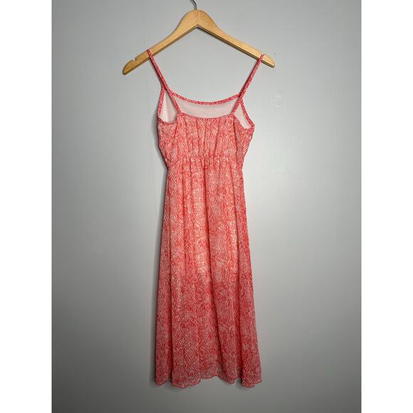 Vintage Havana Junior's Pink‎ + White Printed Tank Midi Dress Size L - Picture 6 of 6